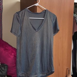 Short sleeve metallic Lulu lemon tee
